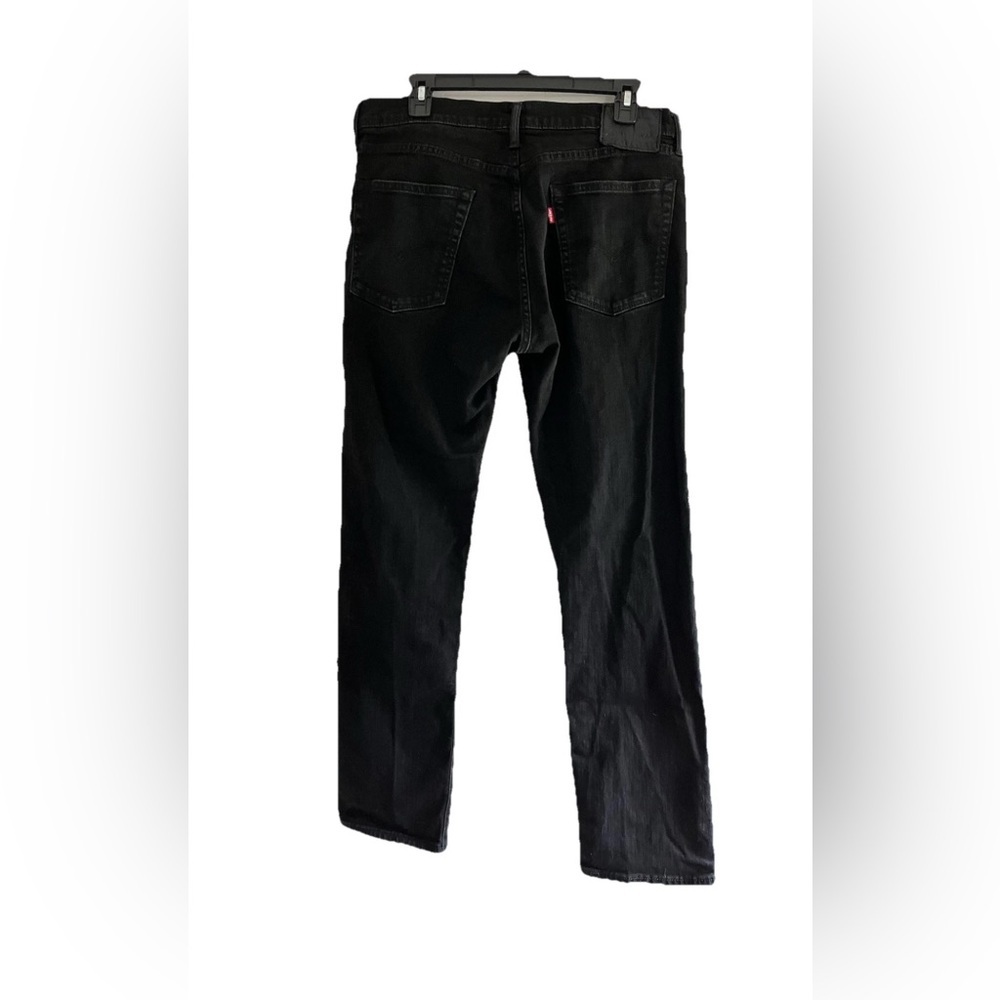 Levi’s 513 Slim Straight Jeans Men’s 34x32 Black Stretch Denim Y2K - Picture 2 of 6